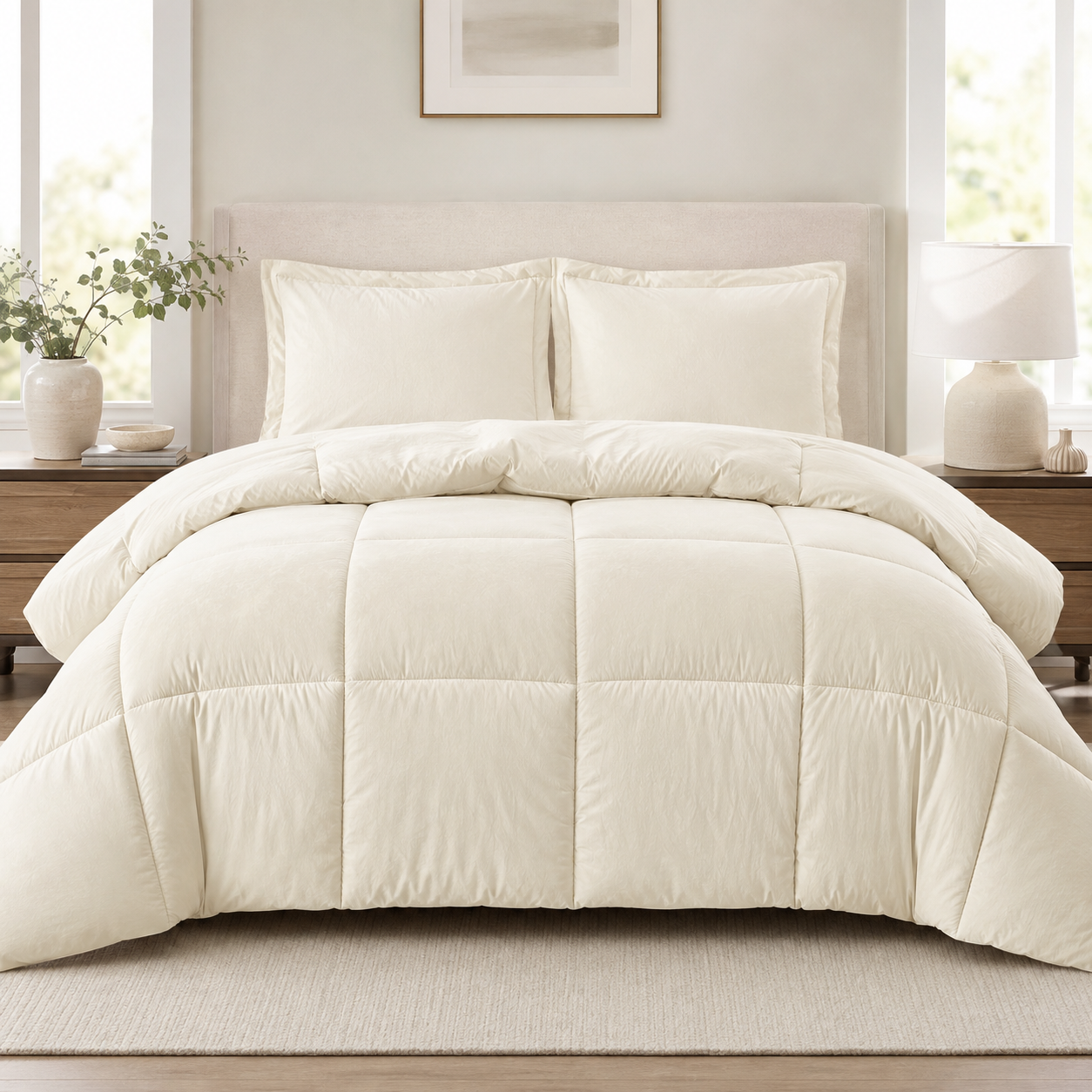 Motivedept® CloudSoft Washed Microfiber Comforter Set