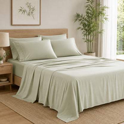 Motivedept® Cooling Bamboo Sheet Set